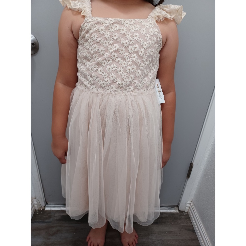Kids formal dress cream color